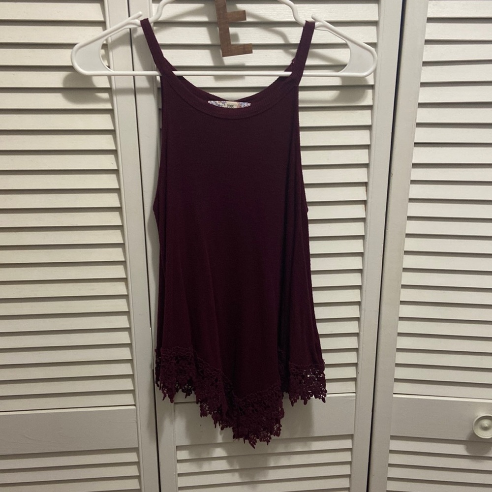 Maroon Pink Republic tank top- Size XS